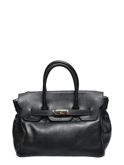 Luisa Vannini ZWART Rundleer Tas - Image 1