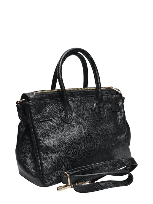Luisa Vannini ZWART Rundleer Tas - Image 2