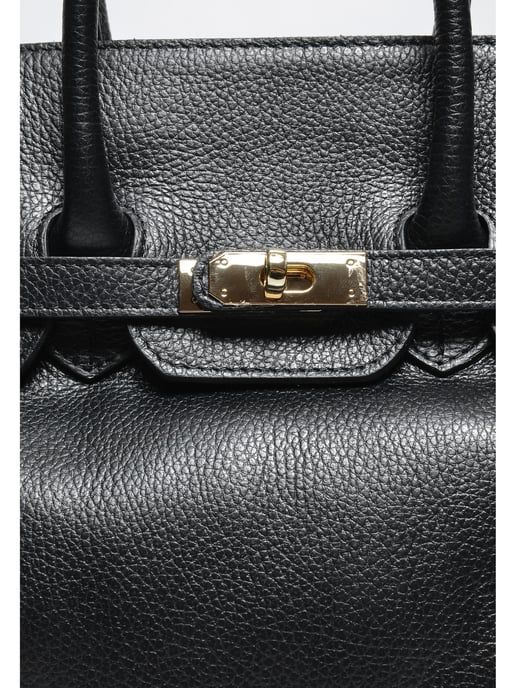 Luisa Vannini ZWART Rundleer Tas - Image 3