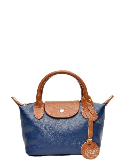 Roberta M Blue Cowhide Leather Bag - Image 1