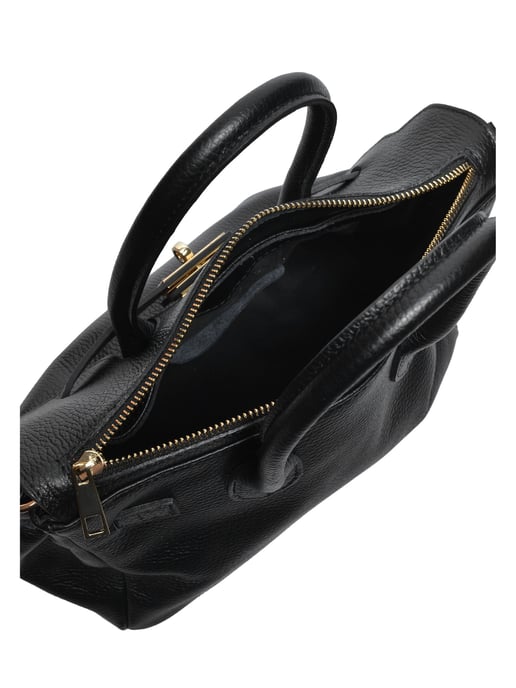 Luisa Vannini ZWART Rundleer Tas - Image 4