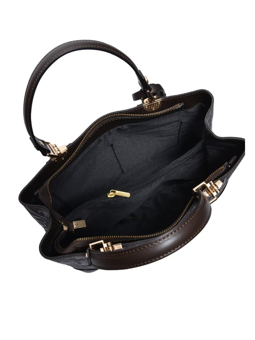 Anna Luchini Bordeauxrood Rundleer Tas - Image 4