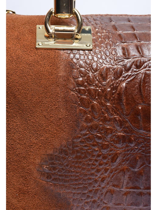 Isabella Rhea Chestnut Cowhide Leather Bag - Image 3