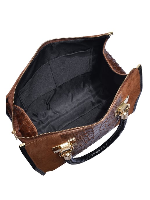 Isabella Rhea Chestnut Cowhide Leather Bag - Image 4