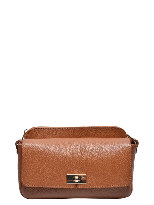 Luisa Vannini COGNAC Rundleer Tas - Image 1