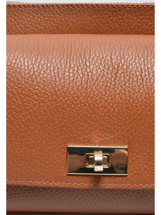 Luisa Vannini COGNAC Rundleer Tas - Image 3