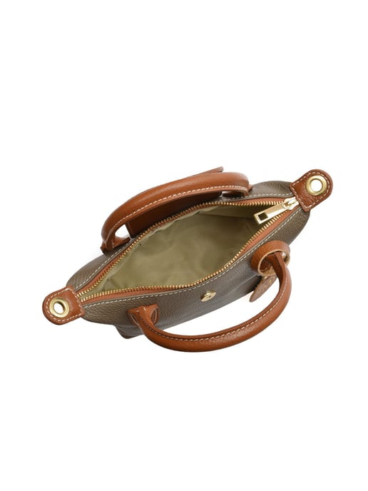 Roberta M Beige Cowhide Leather Bag - Image 4