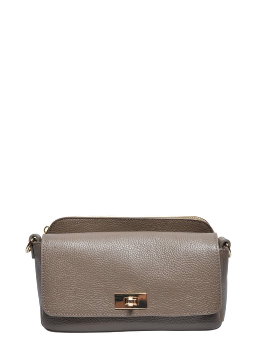 Luisa Vannini Beige Rundleer Tas - Image 1