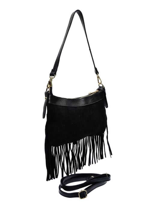 Anna Luchini Black Cowhide Leather Bag - Image 2