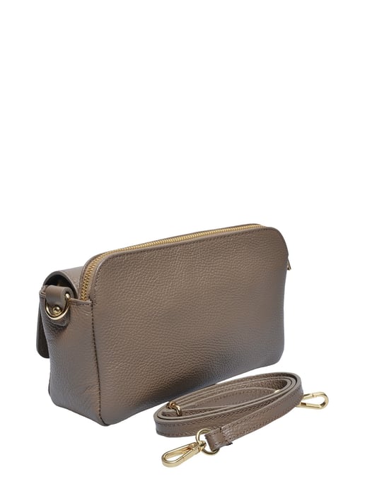 Luisa Vannini Beige Rundleer Tas - Image 2
