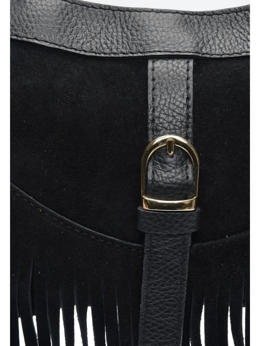 Anna Luchini Black Cowhide Leather Bag - Image 3