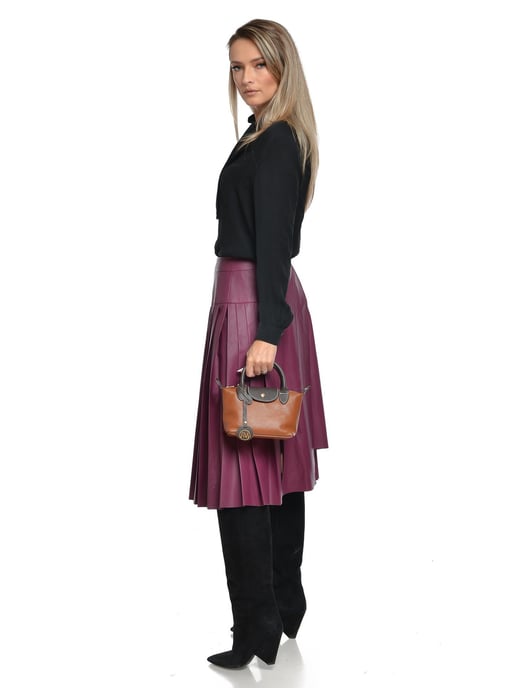 Roberta M Brown Cowhide Leather Bag - Image 5