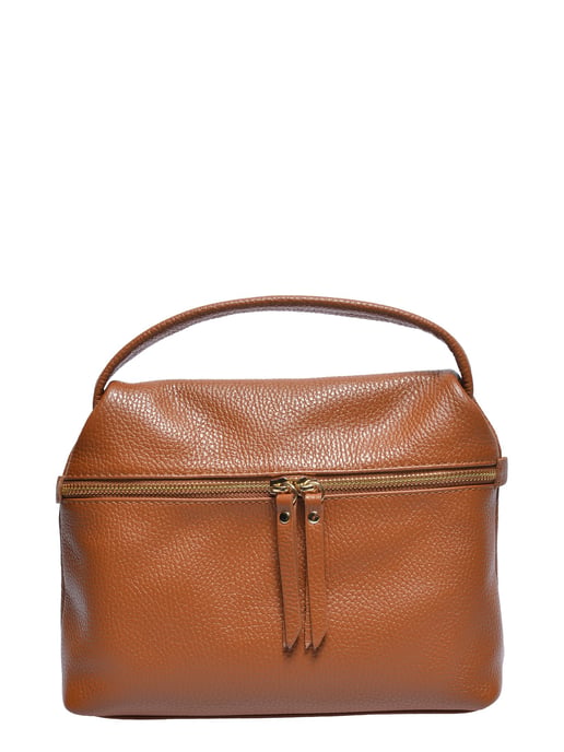 Luisa Vannini COGNAC Rundleer Tas - Image 1