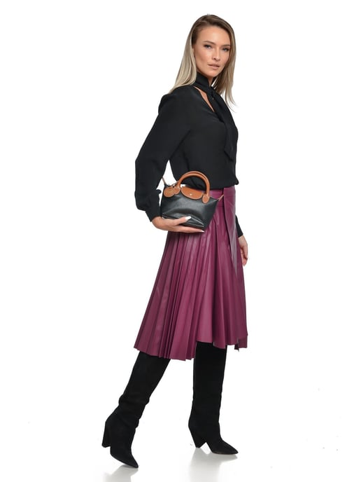 Roberta M Black Cowhide Leather Bag - Image 5
