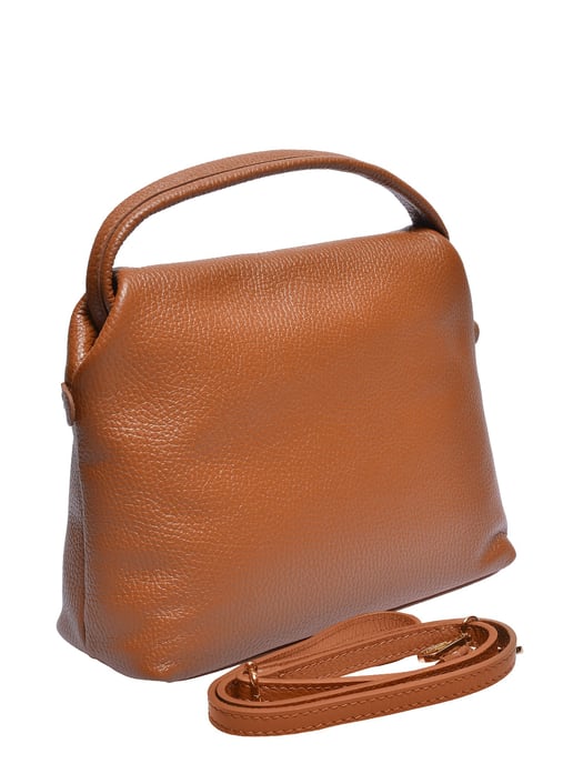 Luisa Vannini COGNAC Rundleer Tas - Image 2
