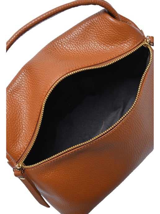 Luisa Vannini COGNAC Rundleer Tas - Image 4