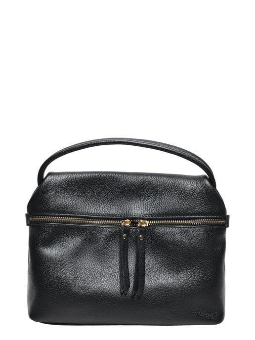 Luisa Vannini ZWART Rundleer Tas - Image 1