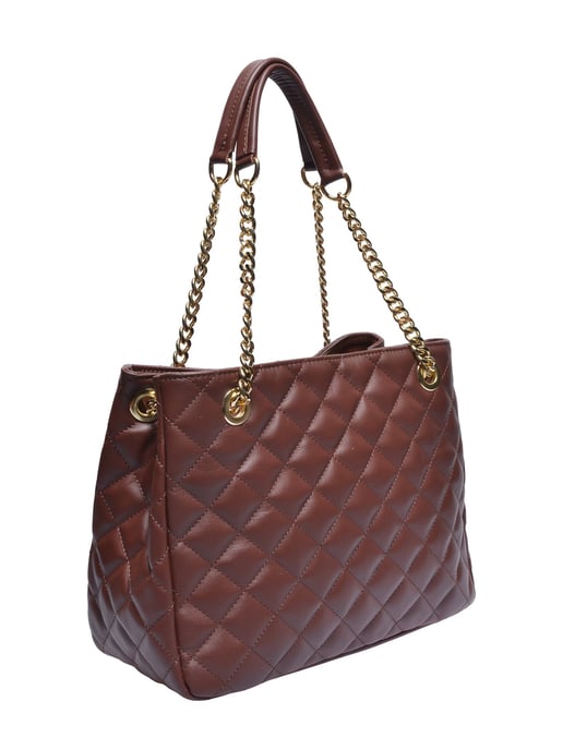 Isabella Rhea Bordeauxrood Rundleer Tas - Image 2