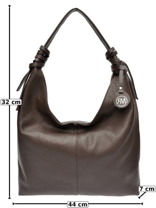 Roberta M Bordeauxrood Rundleer Tas - Image 6