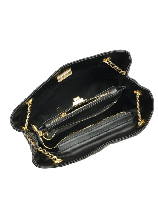 Isabella Rhea Zwart Rundleer Tas - Image 4