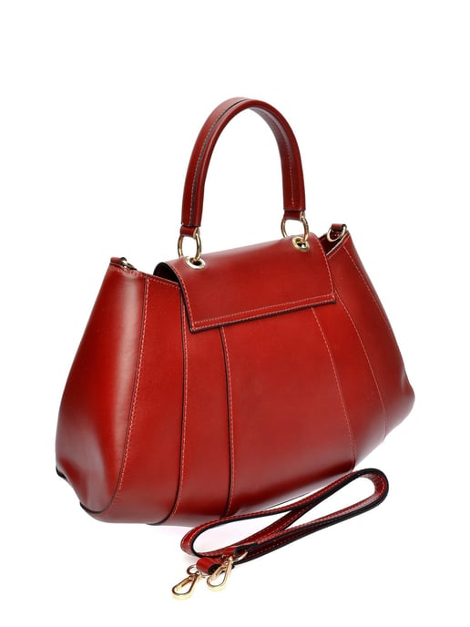 Isabella Rhea Red Cowhide Leather Bag - Image 2