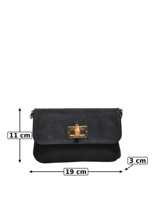Luisa Vannini ZWART Rundleer Tas - Image 5