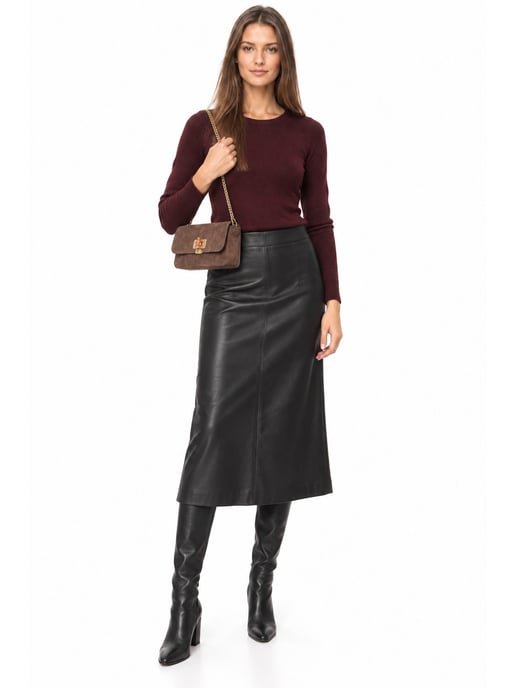 Luisa Vannini BROWN Rundleer Tas - Image 6