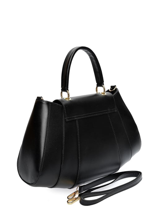 Isabella Rhea Black Cowhide Leather Bag - Image 2