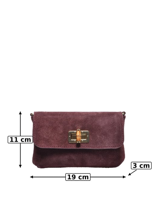 Luisa Vannini BORDEAUX Rundleer Tas - Image 5