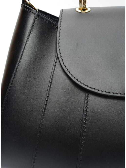 Isabella Rhea Black Cowhide Leather Bag - Image 3