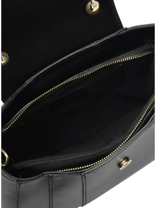 Isabella Rhea Black Cowhide Leather Bag - Image 4