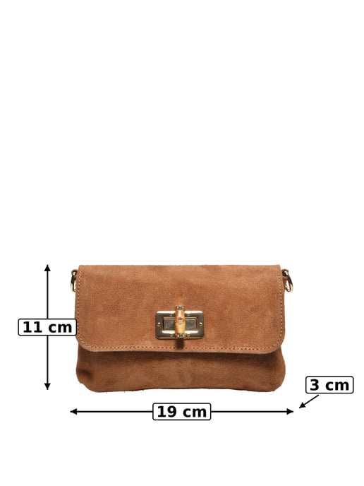 Luisa Vannini COGNAC Rundleer Tas - Image 5