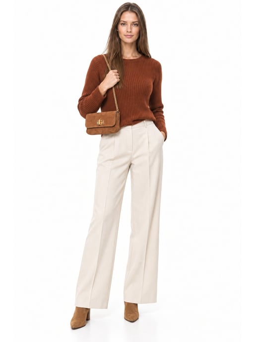 Luisa Vannini COGNAC Rundleer Tas - Image 6