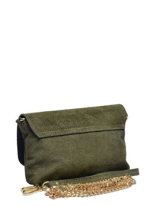 Luisa Vannini Khaki Rundleer Tas - Image 2