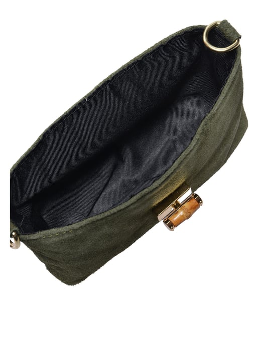 Luisa Vannini Khaki Rundleer Tas - Image 4