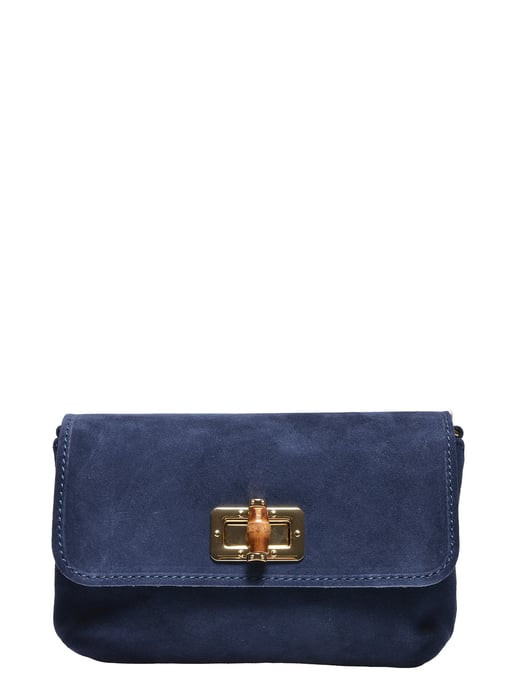 Luisa Vannini BLAUW Rundleer Tas - Image 1