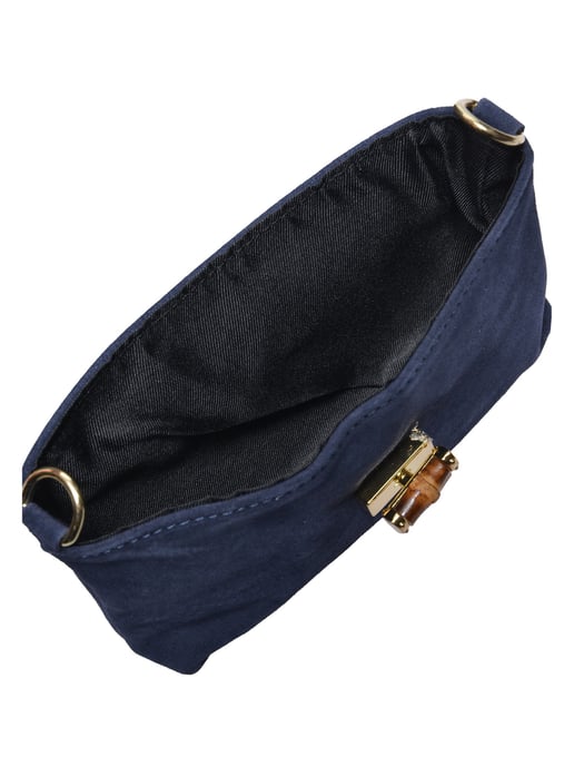 Luisa Vannini BLAUW Rundleer Tas - Image 4