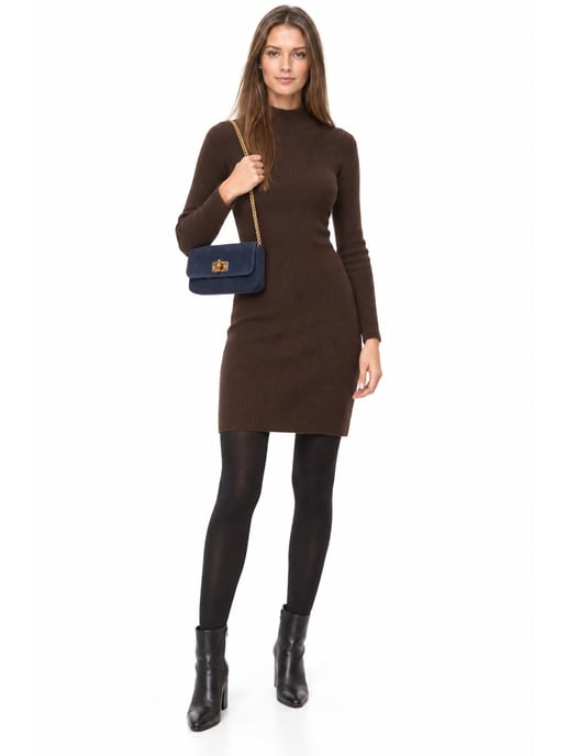 Luisa Vannini BLAUW Rundleer Tas - Image 6