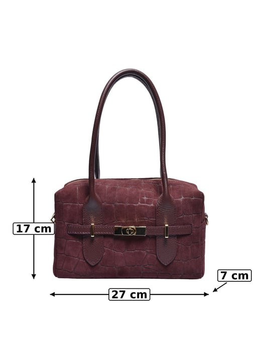 Luisa Vannini BORDEAUX Rundleer Tas - Image 5