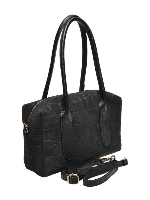Luisa Vannini ZWART Rundleer Tas - Image 2
