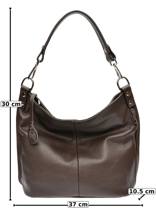 Roberta M Chestnut Brown Cowhide Leather Bag - Image 6