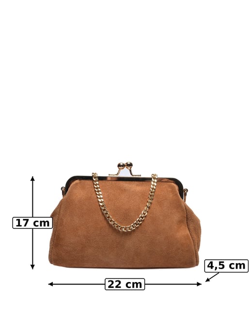 Luisa Vannini COGNAC Rundleer Tas - Image 5