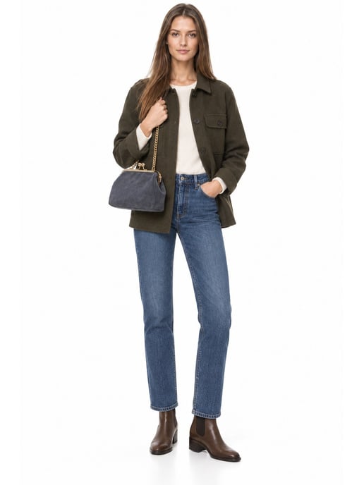 Luisa Vannini GREY Rundleer Tas - Image 6
