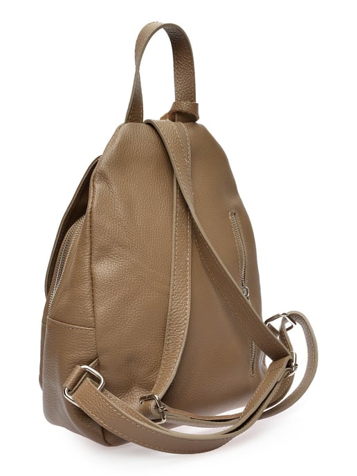 Roberta M Beige Rundleer Tas - Image 2