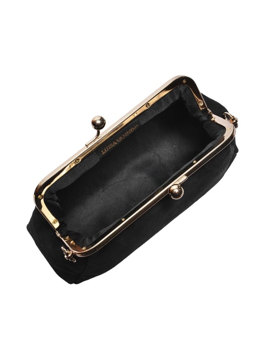 Luisa Vannini ZWART Rundleer Tas - Image 4