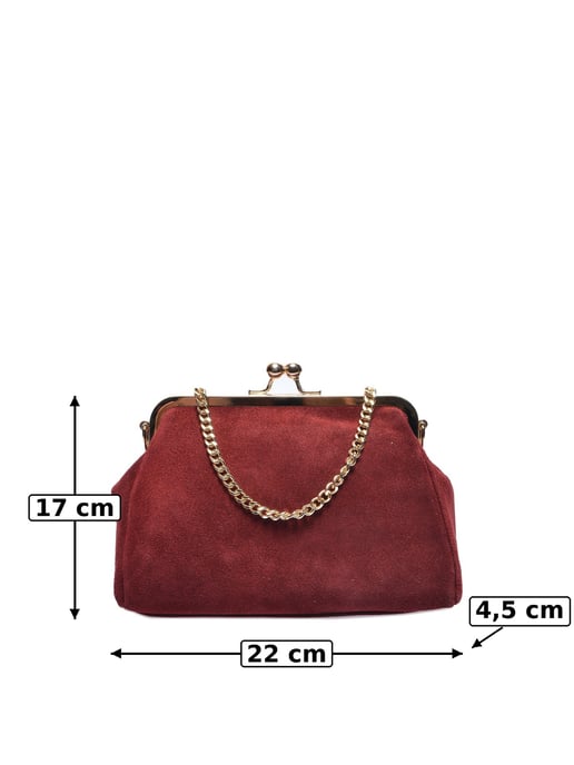 Luisa Vannini BORDEAUX Rundleer Tas - Image 5