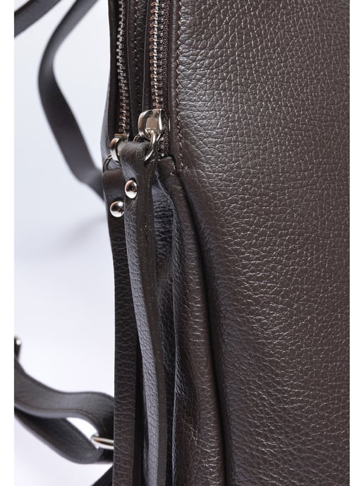 Isabella Rhea Chestnut Brown Cowhide Leather Bag - Image 3