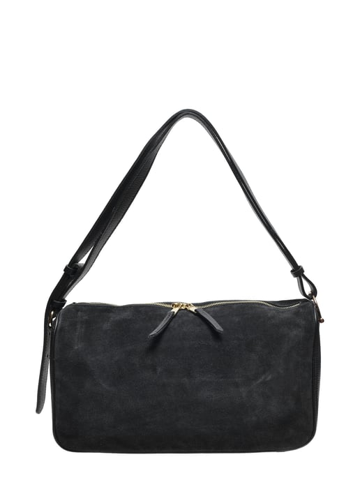 Luisa Vannini Zwart Rundleer Tas - Image 1
