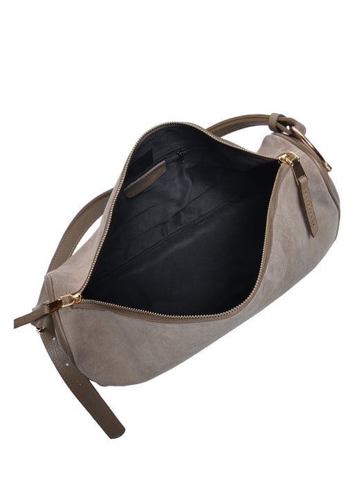 Luisa Vannini Beige Rundleer Tas - Image 4