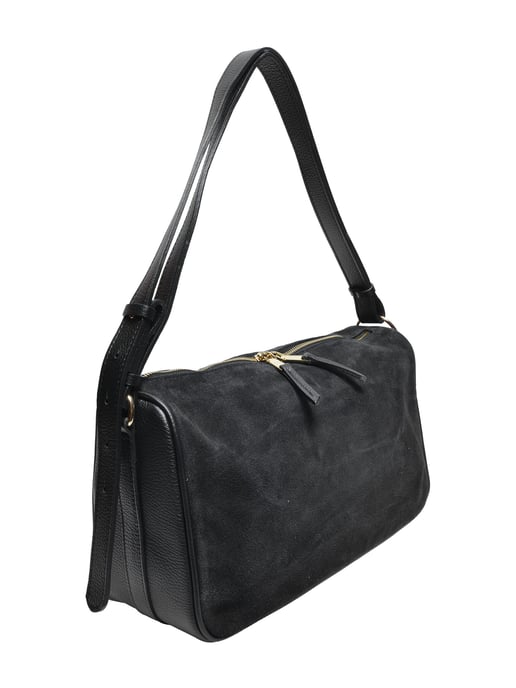 Luisa Vannini Zwart Rundleer Tas - Image 2